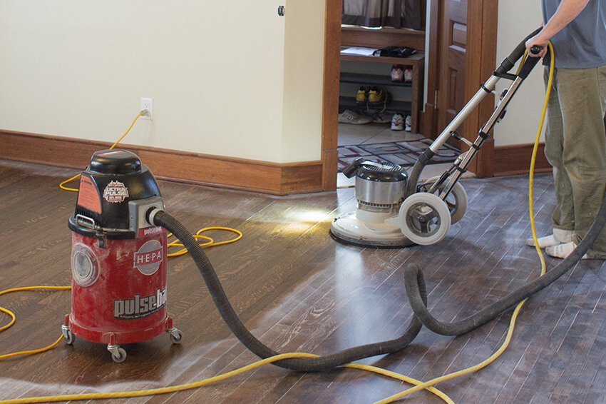 Buffer with vacuum attached