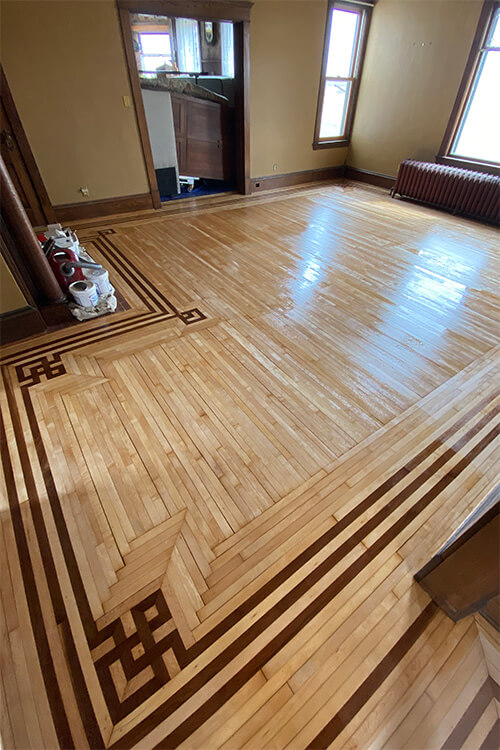 First coat of finish