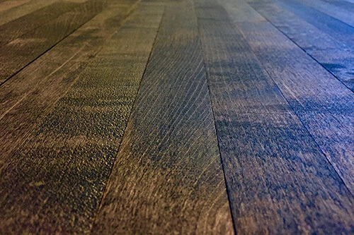 Dark stained Maple floor